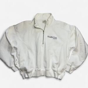 🤍 Sporty & Rich “Health Club” Half-Zip Sweatshirt 🤍